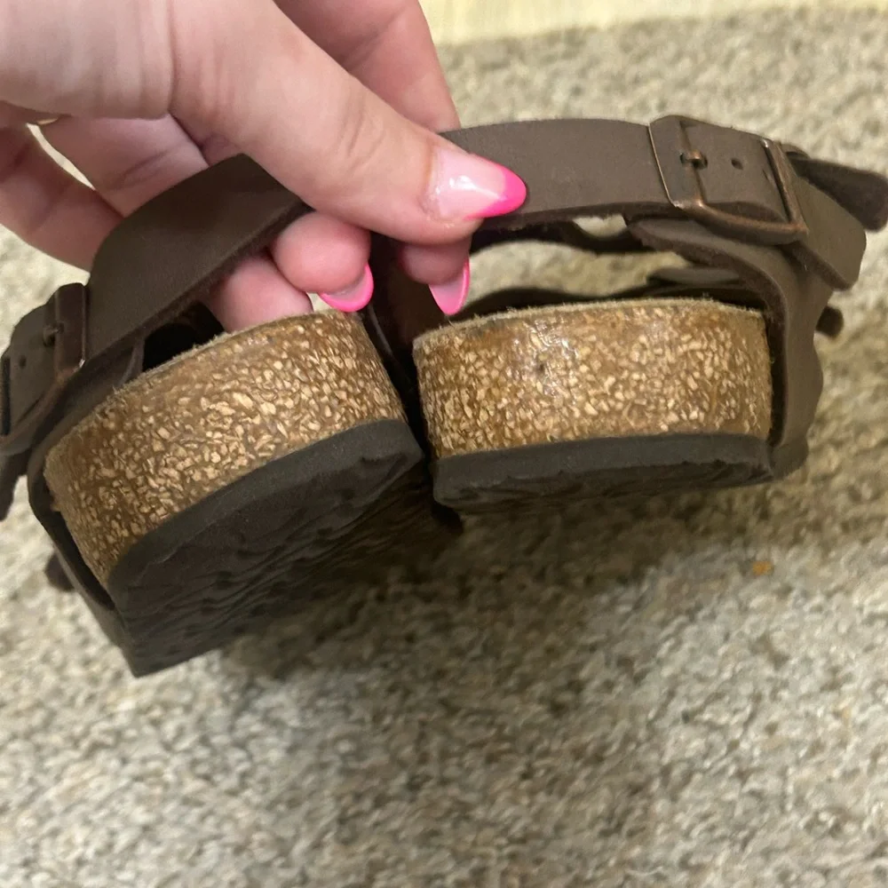 Birkenstock Brown Strap Adjustable Roma Sandal Mocha Outdoor Child's Size 11